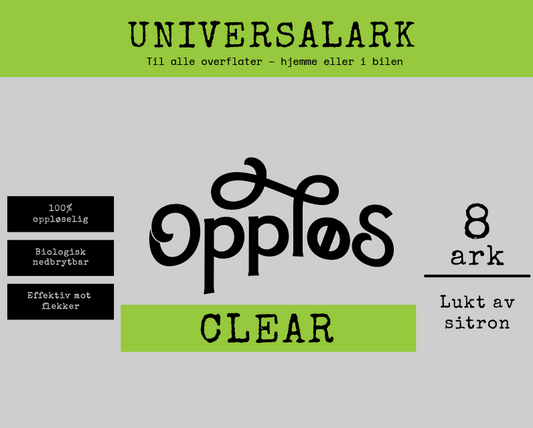 Universalark CLEAR Antibakteriell - Sitron-duft