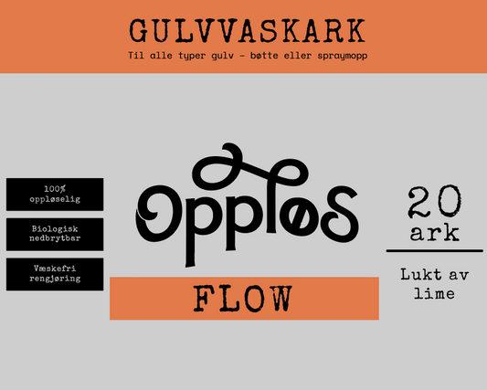 Gulvvaskark FLOW - Lime-duft